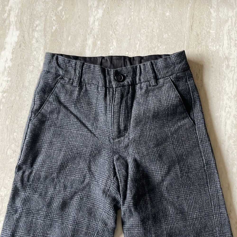Janie and Jack boys plaid wool pants
